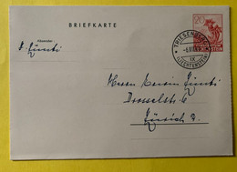 18077 -  Entier Postal Carte Lettre Schaan  Trisenberg 6.08.1940 Gentiane Rouge - Stamped Stationery