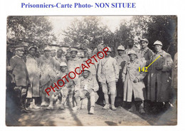 PRISONNIERS-CARTE PHOTO Allemande-NON SITUEE-Guerre-14-18-1 WK-Militaria- - War 1914-18