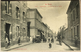 Carmaux - 2 CPA TRES ANIMEES: Rue De La Gare (circulée 1907); L'avenue De La Gare - Carmaux
