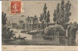 N°17  -  POISSY  -  VUE DE SEINE A POISSY AU XVIIIé SIECLE - Poissy