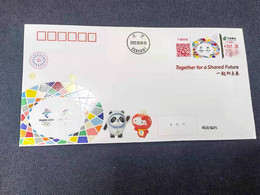 China Beijing 2022 Winter Olympic Games ​​​​​​​Commemorative Postage Cover To The Future 3covers - Unused Stamps