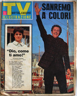 SORRISI E CANZONI TV 6 1966 Domenico Modugno Gigliola Cinquetti Caterina Caselli Ginevra Valci Festival Di Sanremo - Televisie