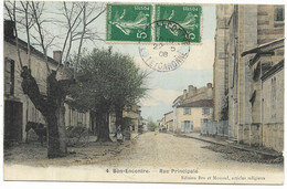 47-BON-ENCONTRE- Rue Principale...1908  Animé - Bon Encontre