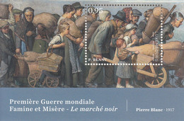 2018 Luxembourg Pierre Blanc WWI Art Paintings Souvenir Sheet MNH @ BELOW FACE VALUE - Unused Stamps