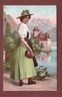 Vaud - Une Belle VAUDOISE / Waadtlanderin - CHILLON Et Dents Du Midi - 1908 - VD Vaud