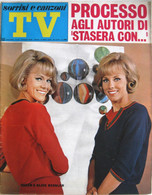 SORRISI E CANZONI TV 23 1969 Alice & Ellen Kessler Patty Pravo Luiselle Ornella Vanoni Ugo Tognazzi Nino Benvenuti - Televisione