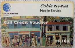 TELECARTE PHONECARD PREPAYEE SEYCHELLES - CABLE & WIRELESS - Peintures - 100SR - EC - Sychelles