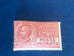 Italien 40 Centsimi 1925 Postfrisch Posta Pneumatica Michel 229 - Pneumatische Post