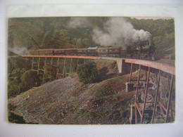 AUSTRALIA - POSTCARD TRAIN ON NEAR ADELAIDE VIADUCT SENT TO BRAZIL IN 19?? IN THE STATE - Adelaide