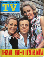 SORRISI E CANZONI TV 32 1969 Johnny Dorelli Alice & Helen Kessler Shirley MacLaine Fausto Leali Johnny Hallyday - Television