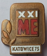 Katowice XXI European Boxing Championships 1975 Poland 1973 Box PIN A6/8 - Boxing