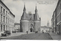 MALINES ..-- OLDTIMER . Porte De BRUXELLES . Vers OSTENDE . Voir Verso . - Mechelen