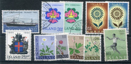 ICELAND 1964 Complete Issues Used.  Michel 377-387 - Oblitérés