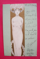 Raphael Kirchner 1902 Délicate Jeune Femme Demi Vierge Sans éditeur  N°2 Dos Scanné - Kirchner, Raphael