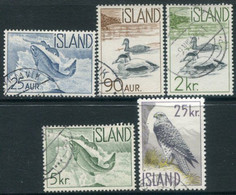 ICELAND 1959-60 Fauna Used.  Michel 335-39 - Gebraucht
