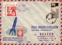 G POLAND - 1962.02.25 Fourth Experimental Rocket Flight On The Occasion Of The FIS (1840) - Raketen