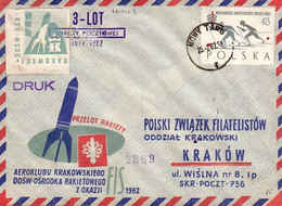 G POLAND - 1962.02.25 Third Experimental Rocket Flight On The Occasion Of The FIS (2269) - Raketten