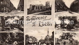 SOUVENIR OF LUTON OLD B/W POSTCARD BEDFORDSHIRE - Other & Unclassified