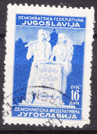 Yugoslavia Republic, Post-War Constitution 1945 Mi#490 II Used - Used Stamps