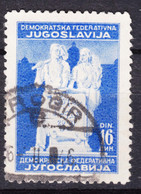Yugoslavia Republic, Post-War Constitution 1945 Mi#490 II Used - Gebraucht