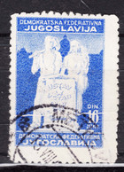 Yugoslavia Republic, Post-War Constitution 1945 Mi#490 II Used - Oblitérés
