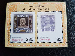 Austria 2022 Autriche DEFINITIVE STAMP 1908 Emperor Francis Joseph Ms2v Mnh - Ongebruikt