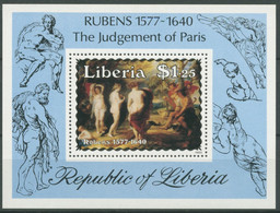 Liberia 1985 Gemälde V. Rubens Das Urteil Des Paris Block 110 Postfrisch (C28664) - Liberia