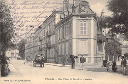 CPA Epinal - Rue Thiers Et Rue De La Louvière - Animé - Epinal