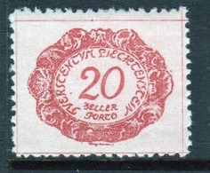 Liechtenstein 1920 Single 20h  Postage Due Stamp In Unmounted Mint Condition. - Impuesto