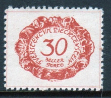 Liechtenstein 1920 Single 30h  Postage Due Stamp In Unmounted Mint Condition. - Strafportzegels