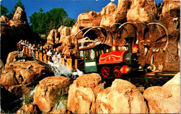 (3 H 49) USA Postcard Posted To Australia  - 1984 (with Olympic Basketball Stamp (Disney Train) - Disneyland