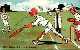 (3 H 51) Very Old Postcard -  Humour - Cricket Sport - Cricket
