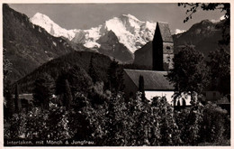 Delcampe - Interlaken Mit Mönch & Jungfrau - Interlaken