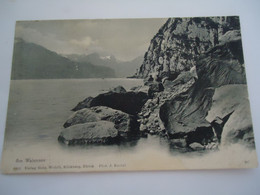 SWITZERLAND  POSTCARDS 1904  WEESEN  AM WALENSEEE WITH STAMPS - Weesen