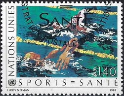 United Nations (Genova) 1988 - Mi 170 - YT 170 ( Health Throught Sports : Swimming ) - Used Stamps