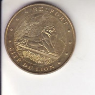 Médaille Jeton Monnaie De Paris MDp Belfort Cité Du Lion 2010 - 2010