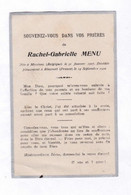 ::  R.MENU °MESSINES - MESEN 1907 +BLACOURT 1920 - Andachtsbilder