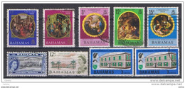 BAHAMAS:  1964/70  LOT  9  USED  STAMPS  -  YV/TELL. 183//301 - 1963-1973 Autonomía Interna