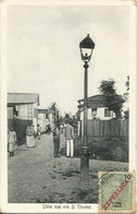 SAO THOME E PRINCIPE - UMA RUA EM S. THOME - ED. BARBOZA - 1912 - Sao Tome Et Principe