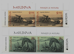 2022  Moldova  Moldavie  Europa 2022 , Stories & Myths, 2 Set., MNH - 2022