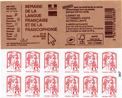 FRANCE / CARNET MARIANNE DE LA JEUNESSE N° 1214-C7- SEMAINE DE LA LANGUE FRANCAISE - Unclassified