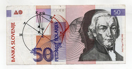 Slovenia - 1992 - Banconota Da 50 Talleri Sloveni - Usata -  (FDC34702) - Slovenië