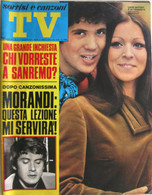 SORRISI E CANZONI TV 3 1971 Lucio Battisti Adriano Celentano Alberto Lionello Roger Vadim Yves Montand Agatha Christie - Televisione