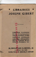 75-PARIS- COUVERTURE LIBRAIRIES JOSEPH GIBERT-LIBRAIRIE- 26- 30 BOULEVARD SAINT MICHEL - Alimentare