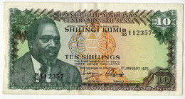 ♥️  Banki Kuu Ya Kenya - Central Bank Of Kenia (ten Schilling) - Briefjesgeld (BAK-5,2) - Andere - Azië