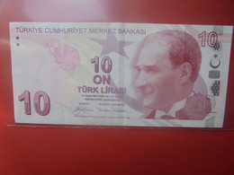 TURQUIE 10 LIRASI 2009 PREFIX A Circuler - Turchia