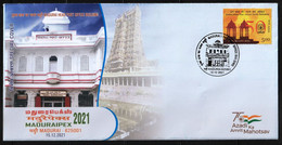 India 2021 Special Cover - MaduraiPEX, Madurai Head Post Office Building, Philatelic Bureau, Inde, Indien - Lettres & Documents