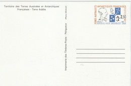 1991 TAAF FSAT ENTIER POSTAL NEUF  2 PHOTOS  LUXE - Postal Stationery