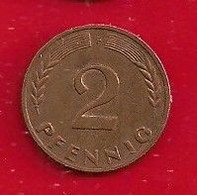 ALLEMAGNE 2 PFENNIG -1970 - 2 Pfennig