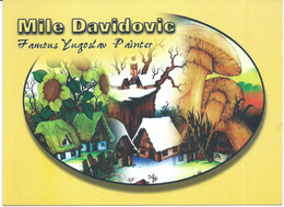 Advertising Art Postcard - Famous Yugoslav Painter - Mile Davidovic,mushrooms / Champignons - Schilderijen